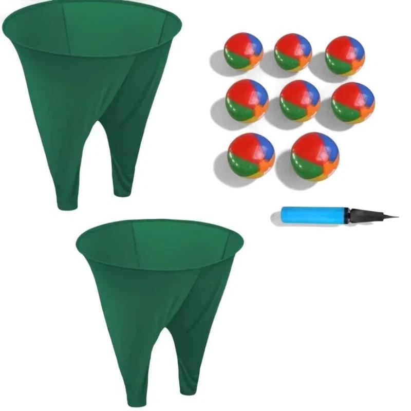 

2pcs Tossing Colorful Inflatable Balls Yard Games Granny Pants for Adults Family Reunion Fun