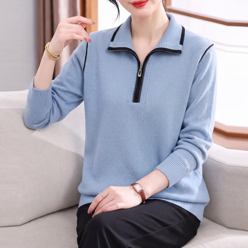 YUZHAOLIN Women's Autumn/Winter Knit Polo Sweater