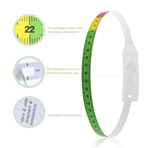 Lurrose Baby and Child Tape Measures, 56cm X 22inch, Chest, Head, and Waist Measurements, Double-Sided Markings, Portable, Set of 3