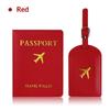 2Pcs/Set Pu Travel Passport Cover Luggage Tag Suitcase Identifier Label Baggage Boarding Bag Tag Name Id Address Passport Holder