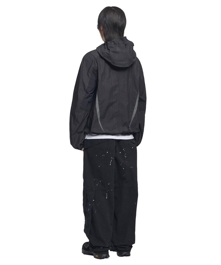 Nomaenyueol Painted Double Knee Pants - Washed Black