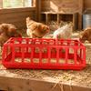 Poultry Feeder with Internal Partitions Multi-Use Feeding Trough Chicken