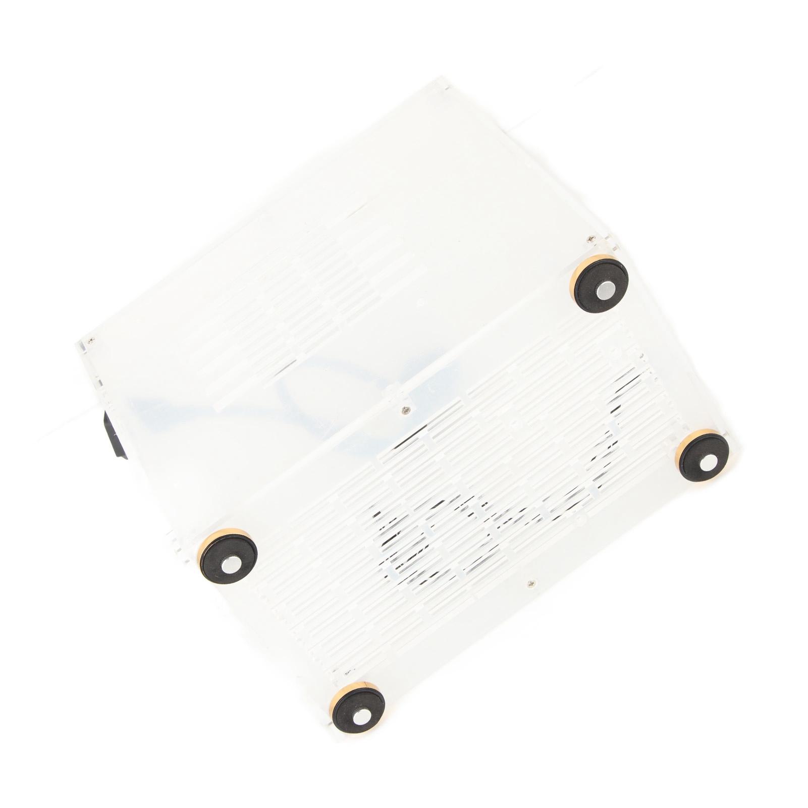 

Прозрачный акриловый корпус Mini ITX с открытым охлаждением на 360 градусов, DIY игровой корпус Mini ITX для настольного ПК, 100–240 В