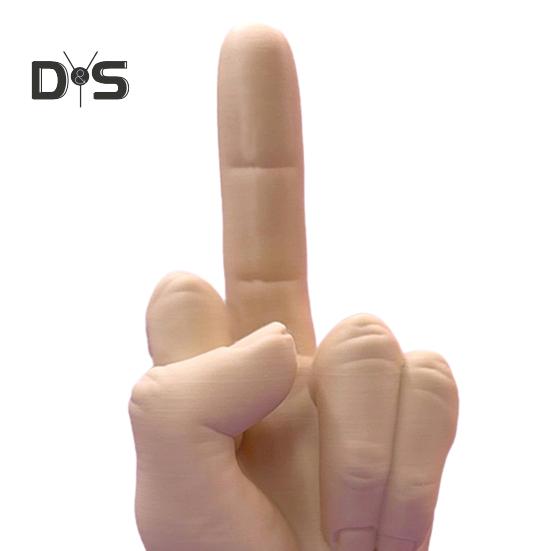 Giocattolo da scrivania elastico dito medio antistress divertente decorazione 3D per dita regalo scherzo esilarante per ufficio casa e scrivania