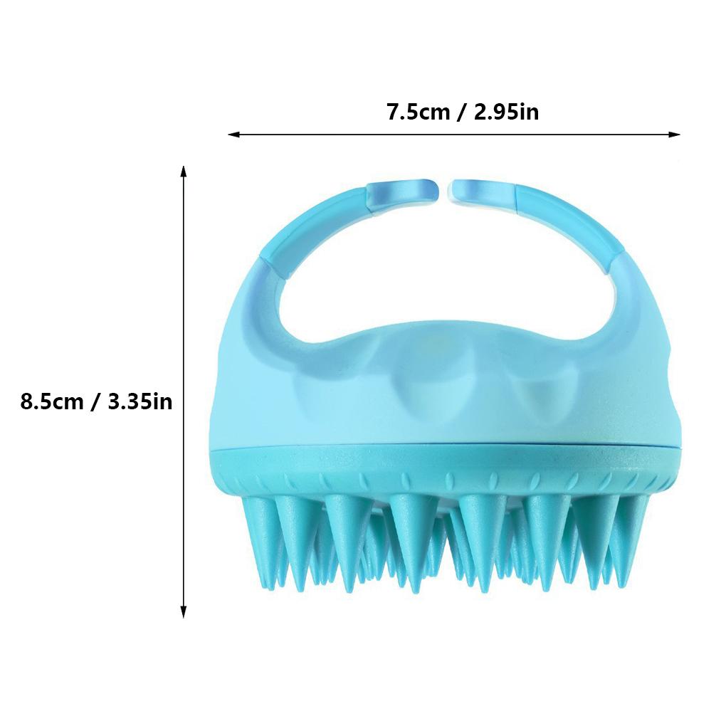Silicone Scalp Massager Head Scrubber Exfoliating Brush Shower Massage Hair Growth Tool Women Beauty Salon Skin Care Accessories