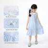 Girl's Doll Collar Ruffle Sleeveless Dress