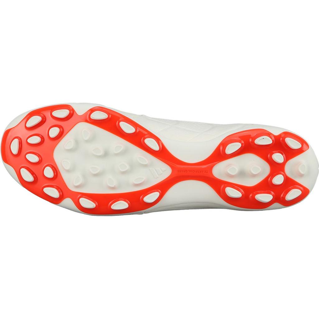 Adidas Copa Pure 2 Round Toe Artificial Turf AG (Rubber Short Studs) Leather Non-Slip Durable Soccer Shoes Unisex Soccer Shoes White Black Red IE7511