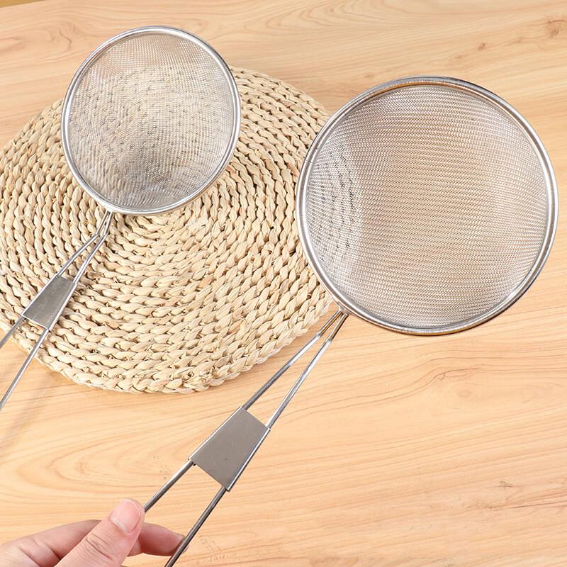 Stainless Steel Long Handle Slotted Spoon & Sieve