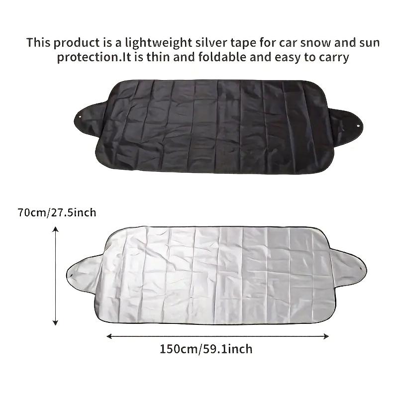 2Pcs Car Windshield Protector Car Exterior Protection Prevent Snow Ice Sun Shade Dust Frost Freezing Snow Windshield Cover