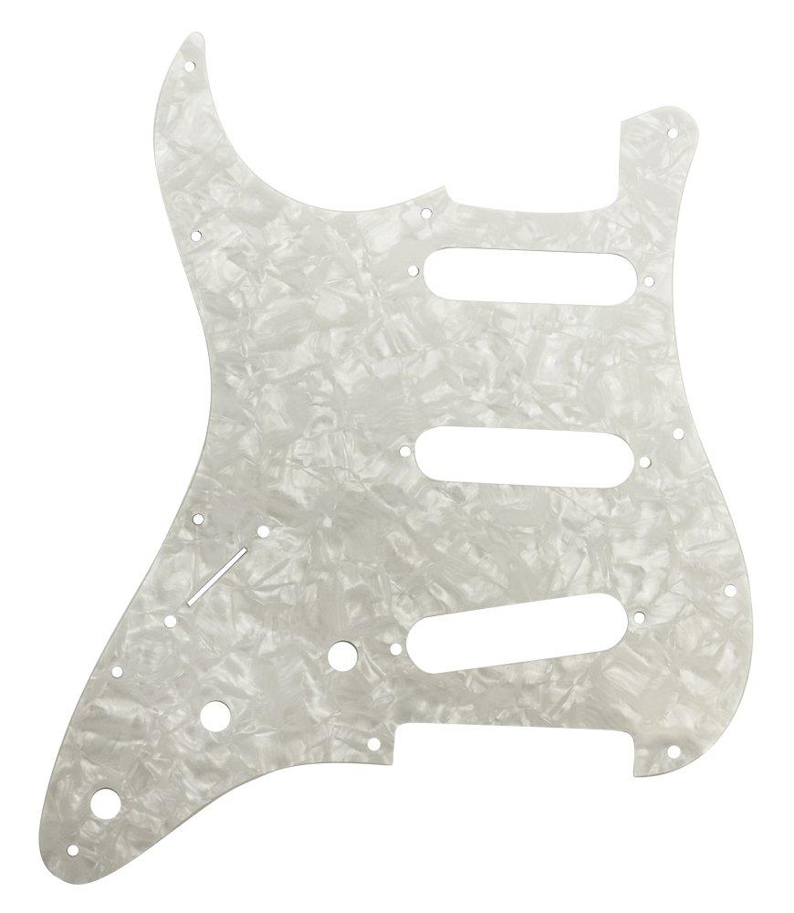 Scud Stratocaster Style White 3-Span '68-'69 4-Ply (Pearl Back) 11-Hole SC-68/69W4P