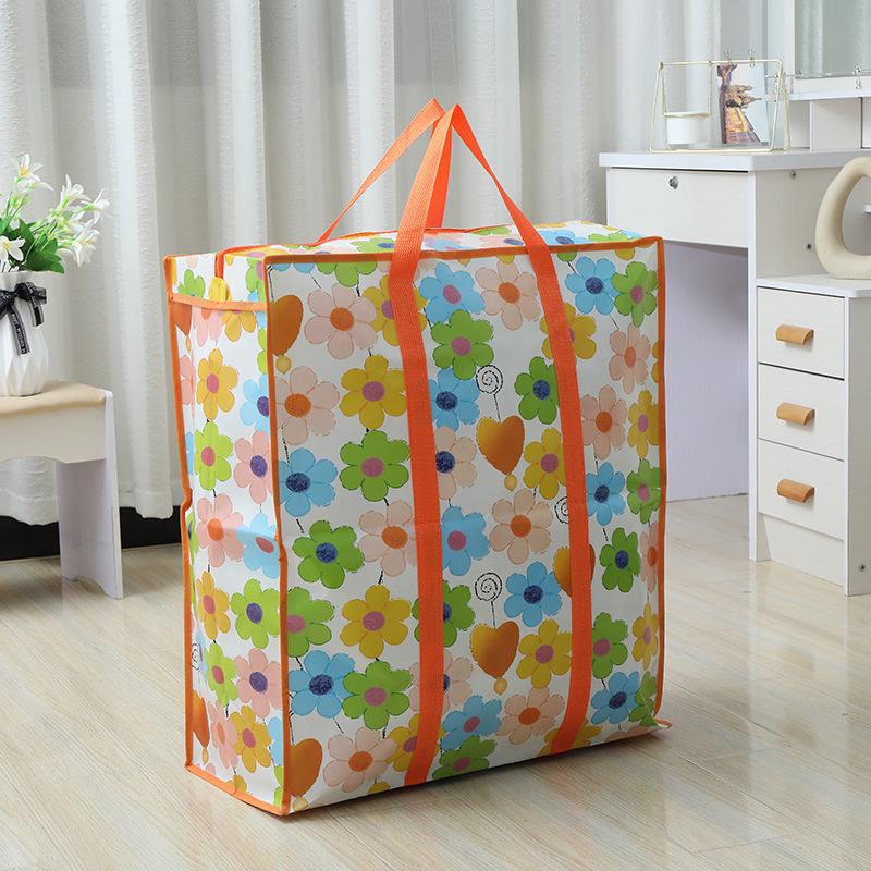 Large Capacity Non-Woven Travel Tote Bag - Thickened Fashion Storage for Moving