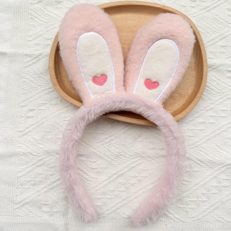 Cartoon Plush Headband: Cute Hair Accessory for Women & Kids, Perfect for Face Washing