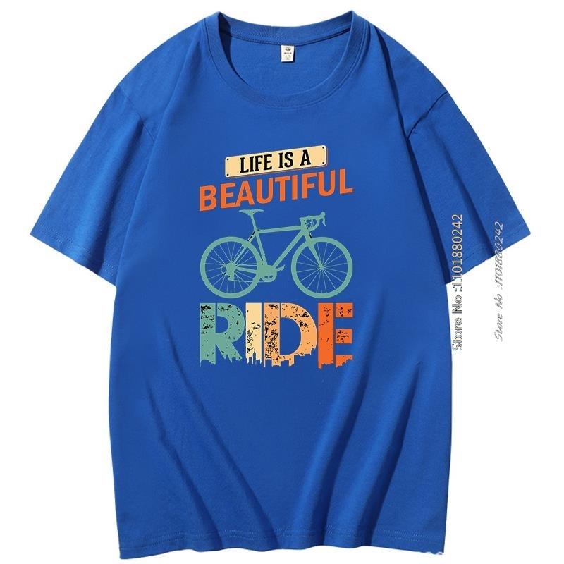 Life Is A Beautiful Ride Retro Graphic T Shirts Cotton New Shirts And Tshirts Big Size Short Sleeve T Shirt Mens Print T Shirt