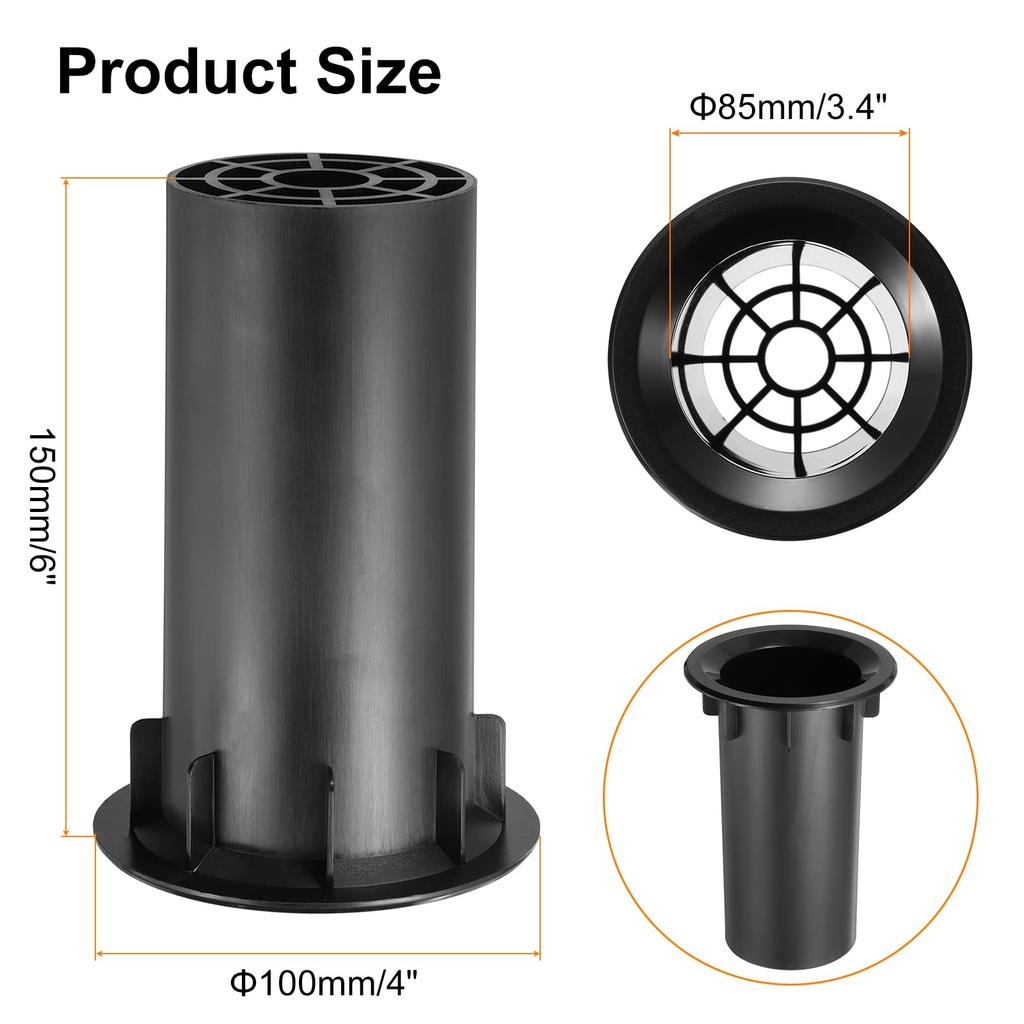 Uxcell 3 buc Port Cabinet Difuzor x Tuburi Port Difuzor pentru Bas Bas Difuzor DIY Tuburi Îmbunătățire Bas, 3.4 6" Reflex, Woofer, Proiecte,