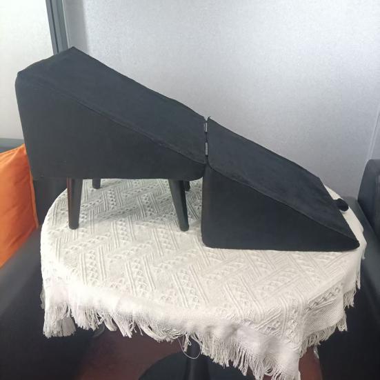 Split Stool Dog Ramp 2-in-1 Folding Pet Ramp Stair And Footstool for Couch Bed 13.8" H Pet Step for Large Small Dogs