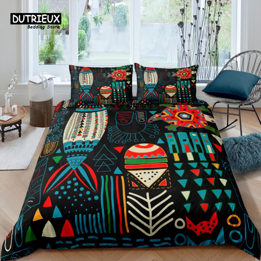 Home Living Luxury 3D Abstract Art Bedding Set Bohemia Duvet Cover Pillowcase Queen and King EU/US/AU/UK Size Comforter Bedding