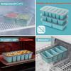 3/2Pcs 2/4/6Grid Silicone Freezer Mold with Lid Refrigerated Food Storage Box Food Box Ice Tray Mold Ice Box Fresh-keeping Box