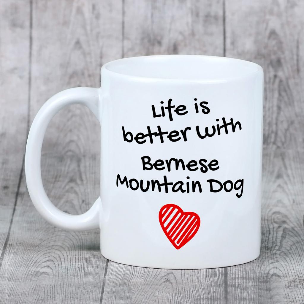 Bernese Mountain Dog, Berner Sennenhund - cup with a dog, cup with a photo, personalized gift from the Art-Dog brand
