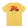 Ayrton Senna Vintage T-Shirt Fahrer Party Spaß Fitnessstudio Brasilianische Baumwolle Herren T-Shirt Neues TEE T-SHIRT Damen Oberteile
