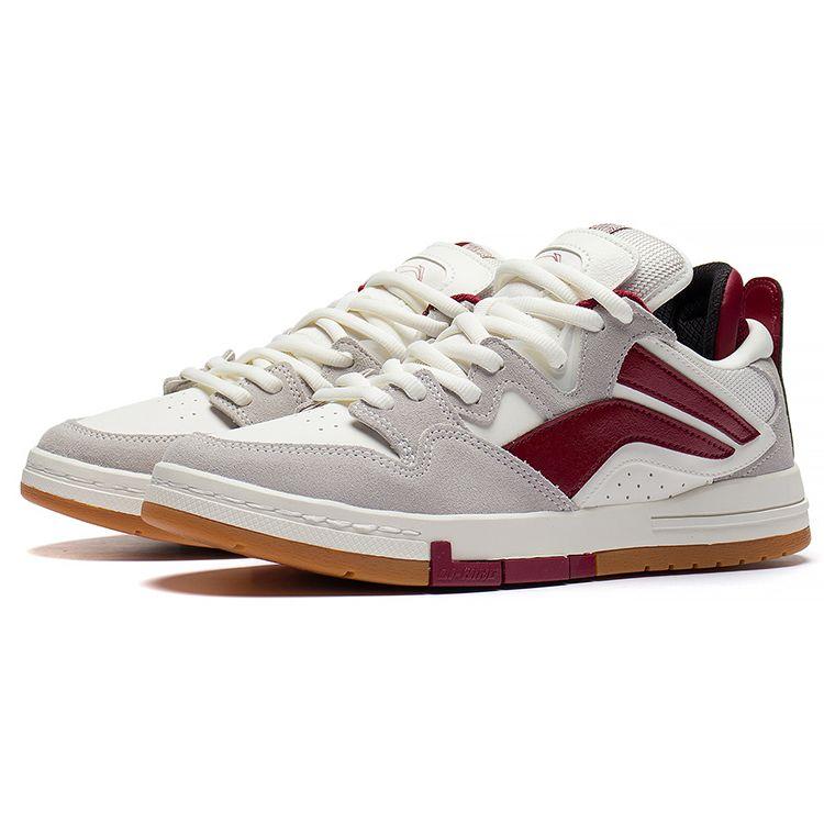 Li Ning Weiw Pro Wrap Warm Waterproof Low-Top Skate Shoes Men Skate Shoes Gray Red AECS059-1