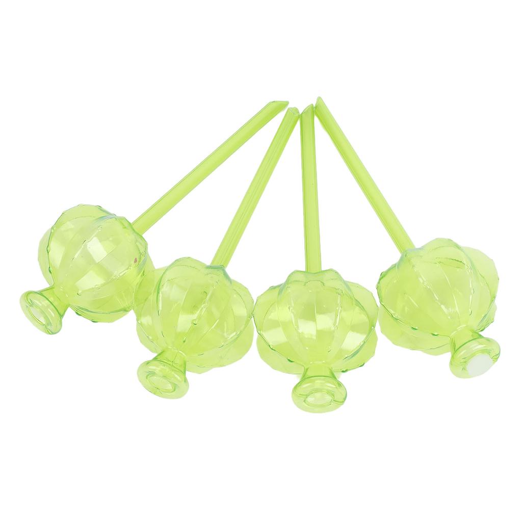 4PCS Self Watering Planter Inserts Transparent Plastic Automatic Plant Watering Globe for Gardening