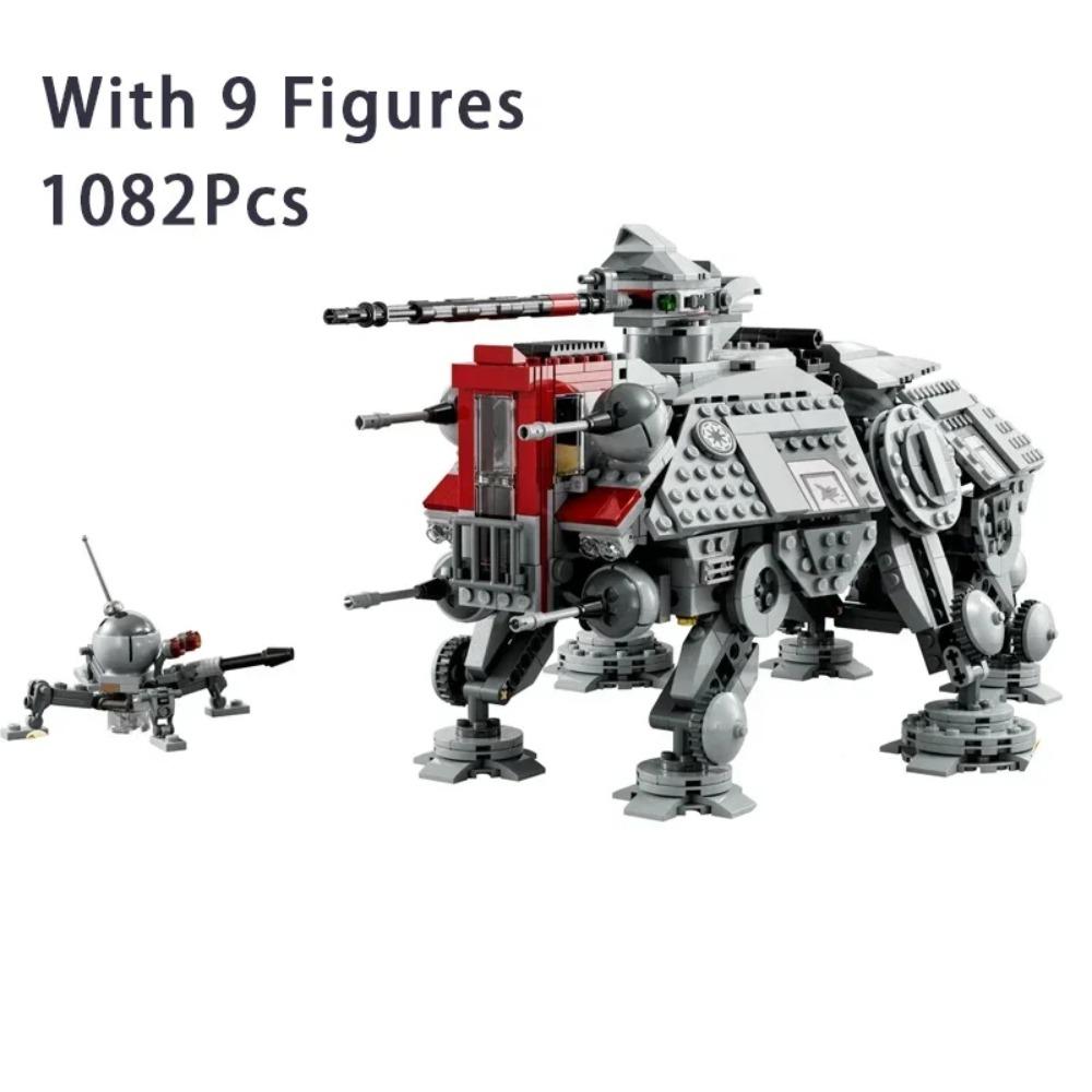 Модель Десантного Корабля Корусанта MOC Совместимая 75019 AT-Робот Строительные Блоки DIY Космический Корабль 75354 Строительный Кирпичик Детская Игрушка Рождественский Подарок