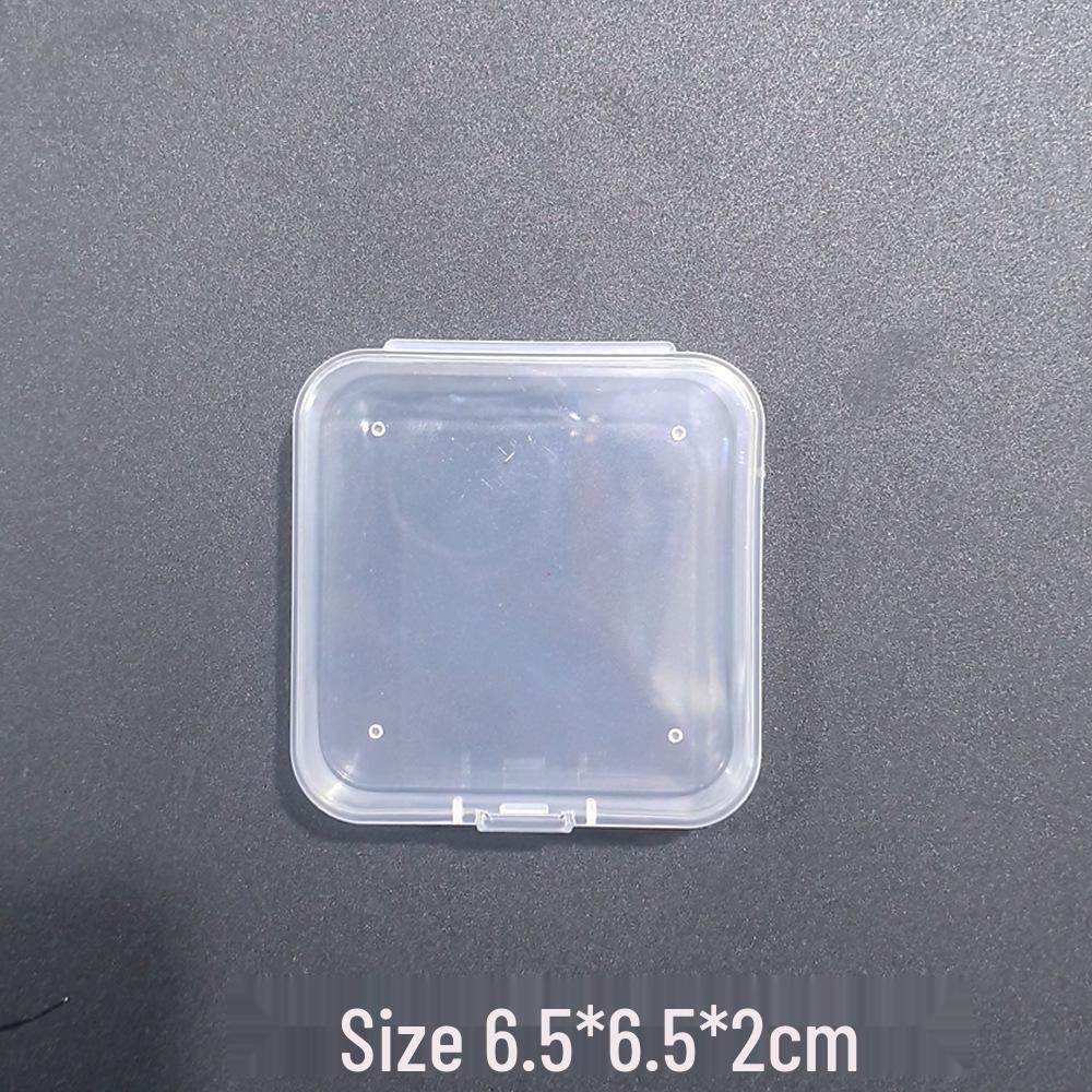 

Прозрачная пыленепроницаемая коробка для хранения 6,5 см с крышкой для пуховки, мелкой косметики, серег, ожерелий и колец.