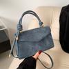 New fashion casual portable small bag popular small square bag women's solid color simple shoulder messenger bag