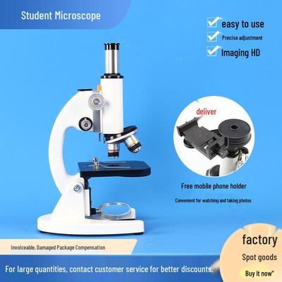 Zestaw Mikroskopu Biologicznego dla Gimnazjum - Powiększenie 640x, 1000x, 1600x do Eksperymentów Naukowych