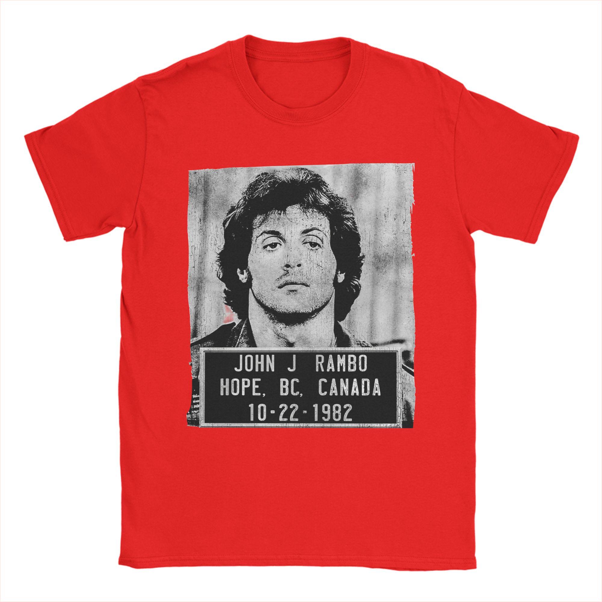 John Rambo First Blood T Shirt Beach Cotton TShirts For Male Custom DIY Tshirt ShortSleeved Streetwear Tops S