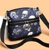 Bag Women's New Casual Commuter Skull Print Graffiti Shoulder Bag Fashionable Large Capacity Messenger Bag