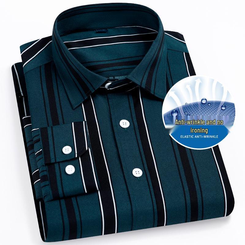 Men's Striped Non-Iron Long Sleeve Shirt—Spring/Summer Collection