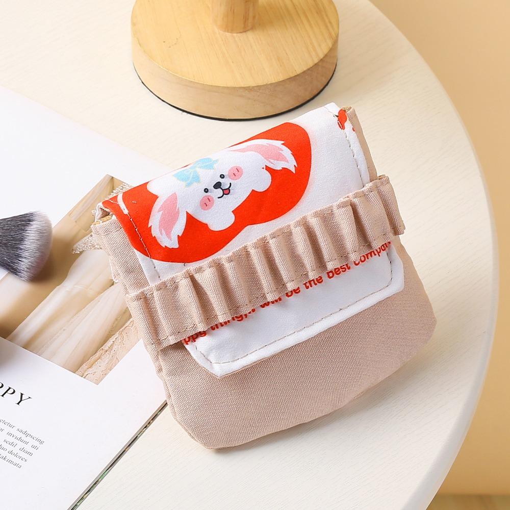 Mini Data Cables Organizer Sanitary Pads Bag Multipurpose Large Capacity Cosmetic Bag Coin Purse