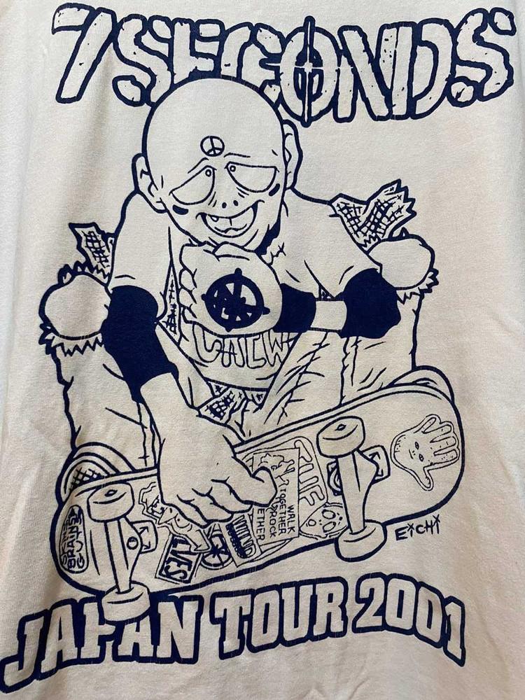 7 Seconds Band Music Tour White T-Shirt Cotton All Size S-234XL RD55 Unisex T-Shirt M