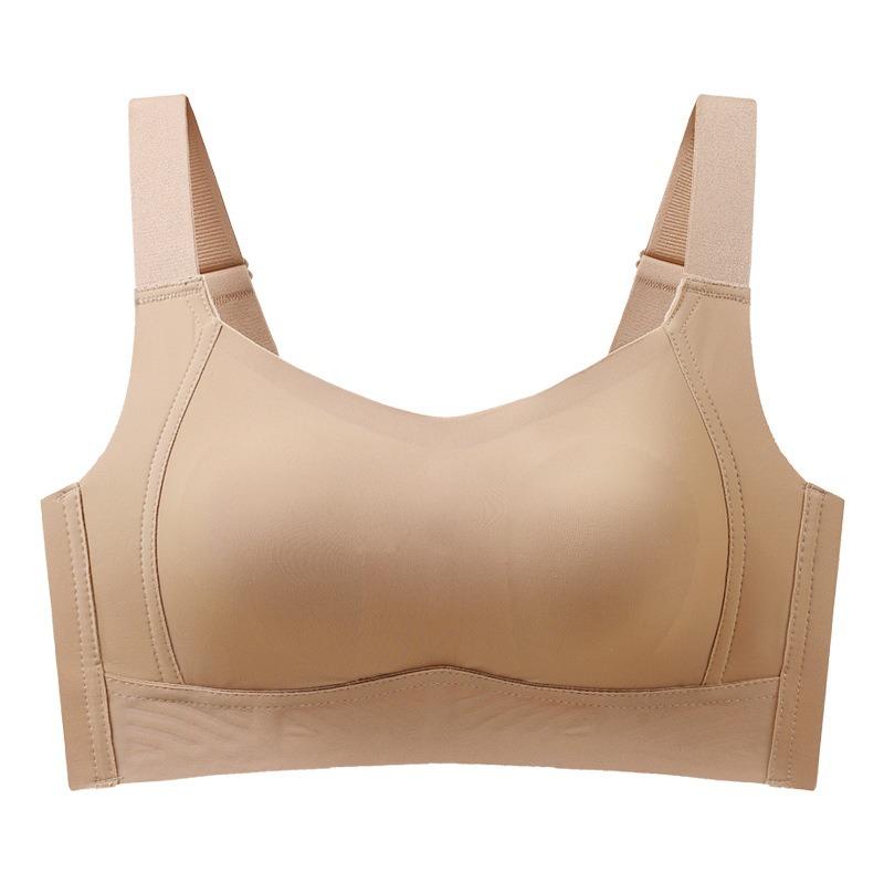 Traceless Adjustment Type Gathering Underwear Women's No Steel Rim, Large Breasts, Small Thin Bras, Full Cup Anti-sagging, Secondary Breasts