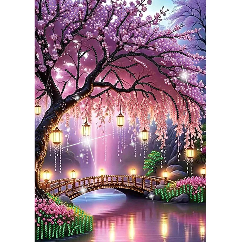 Scenery Partial DIY 5D Special Shaped Drill Diamond Painting Gem Art for Adults/Beginners Gift Idea Home Decor 30x40cm