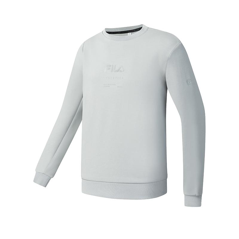 Fila Fitness Series Fashion Simple Casual Sports Training Loose Pullover Sweatshirt Men Sweatshirt A11M541217FMG