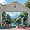 2D Plane, 1 Piece 2D Plane Printed Party Banner - Four Seasons Beautiful Tropical SceneryXY