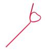 10Pcs Heart Shaped Straws Party Favors for Anniversary Holiday Bridal Shower