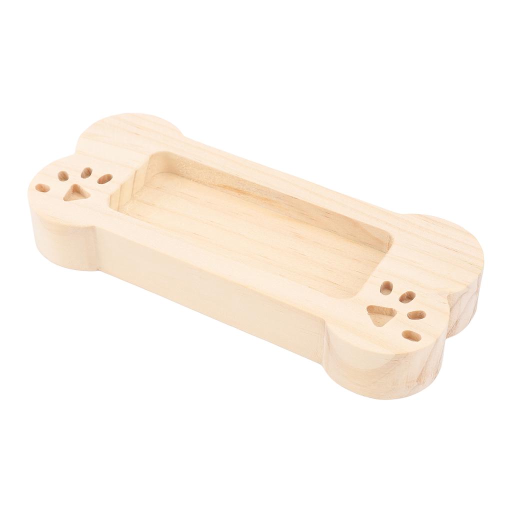 Business Card Holder Display Wooden Bone Shaped Lightweight Business Card Stand Organizer Rack