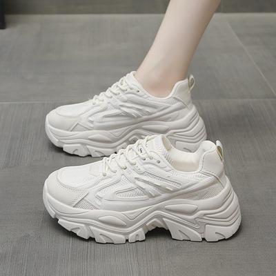 Damen neue Schuhe weiblich dicker Boden erhöhend Muffin Frühling kleine Damenschuhe Sportschuhe
