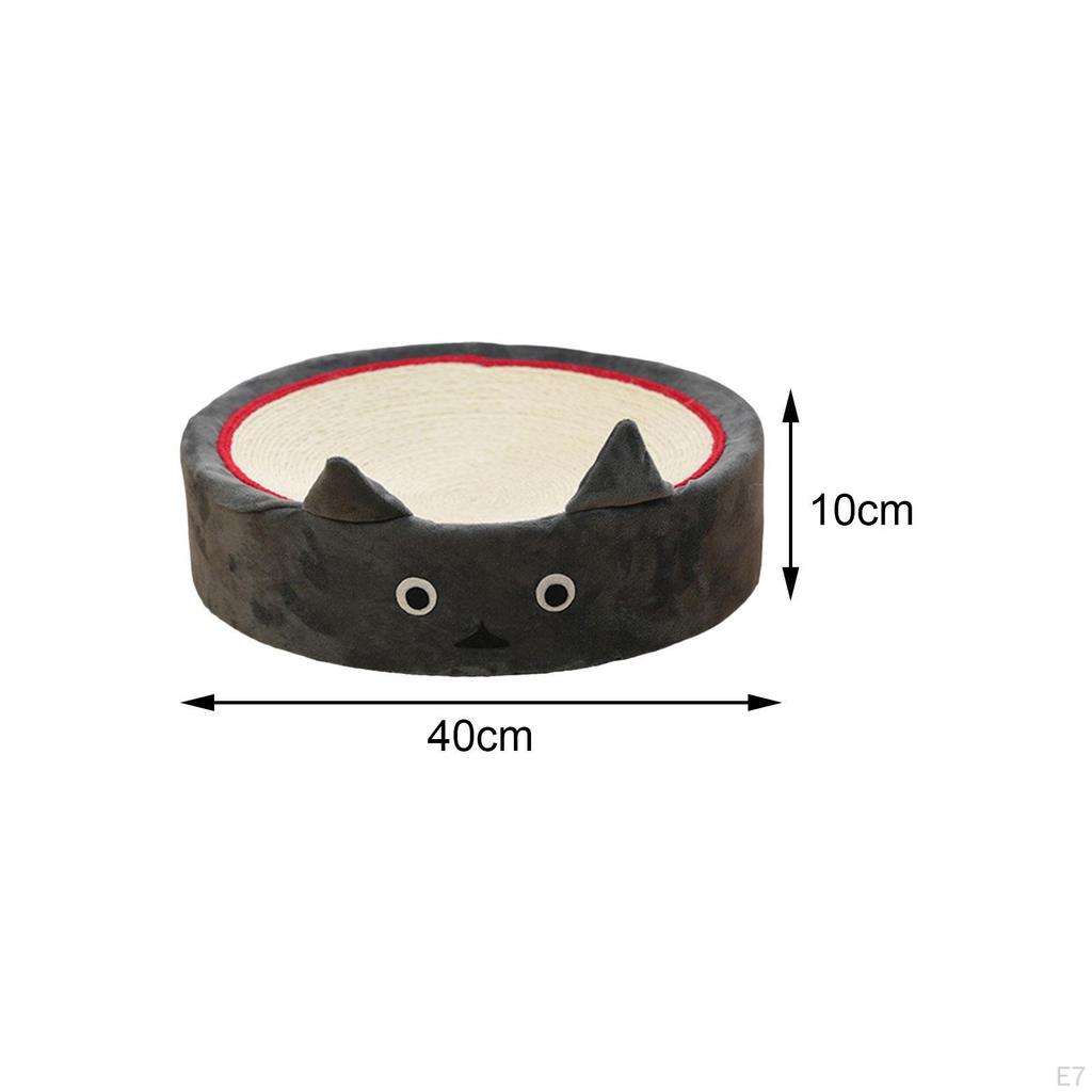 Cat Scratch Bowl Scratcher Interactive Toy Furniture Protection Mat Pet Cushion Sisal Scratching