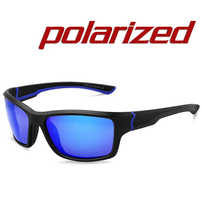 Maxjuli Sports Sunglasses Men Travel Outdoor Cycling Running Black Frame Male Sun Glasses Uv400  With Case Mj8014