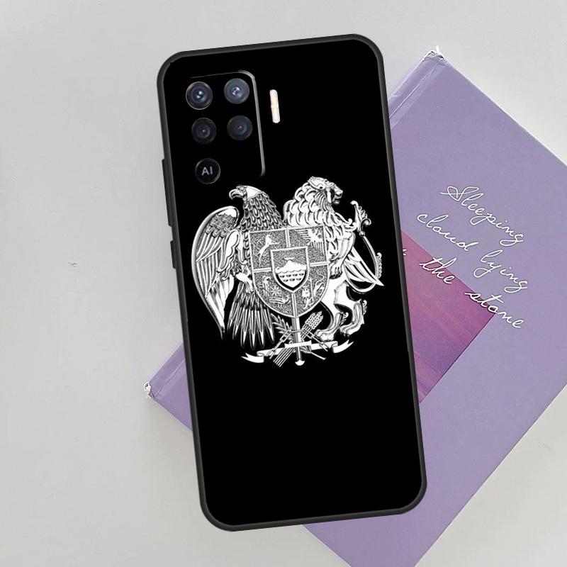 Armenia coat of arms Flag Cover For Oppo A78 A98 A74 A54 A94 A15 A16 A17 A52 A72 A76 A96 A53 A57S A58 A5 A9 Phone Case