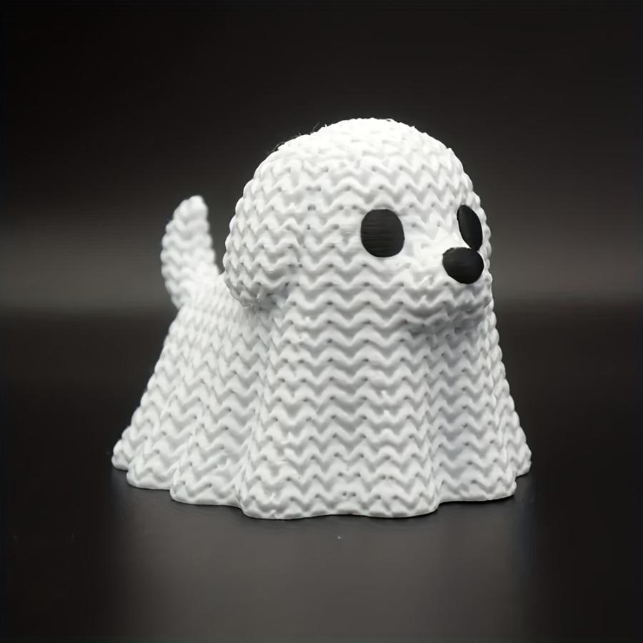 The Perfect Choice for Knitted Ghost Dog Statues, Halloween Ghost Dog Ornaments, and Ghost Puppy Halloween Ambiance Decorations