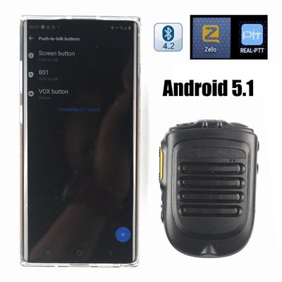 F25/G25 T320 3G-W7 Radyo desteği için BT4.2 Sürüm Kablosuz Mikrofon REALPTT ZELLO Kablosuz El Mikrofonu