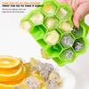 37 Cavity Honeycomb Ice Cube Trays Reusable Silicone Ice Cube Mold Bpa Free Ice Maker With Removable Lids Creative 13 Cavity