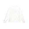 Jordan Alphabet Print Loose Casual Long Sleeve T-Shirt Women Tops White FD7206-133