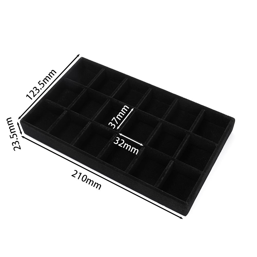 1Pc Jewelry Display Jewelry Storage Tray Jewelry Holder Portable Ring Earrings Necklace Organizer Box