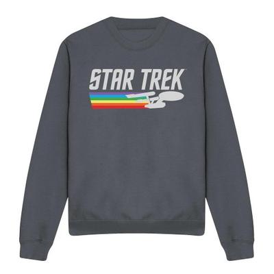 STAR TREK Unisex Adult Rainbow Trail Sweatshirt